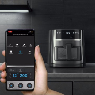 Rohnson Air Fryer με Wi-Fi 8lt Μαύρο R-2834 Rohnson Air Fryer με Wi-Fi 8lt Μαύρο R-2834